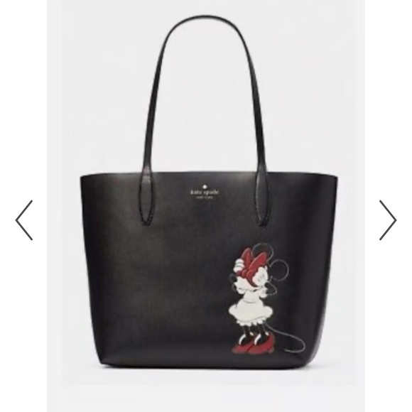 kate spade Handbags - Kate Spade Reversible Black Tote with Minnie Mouse Design